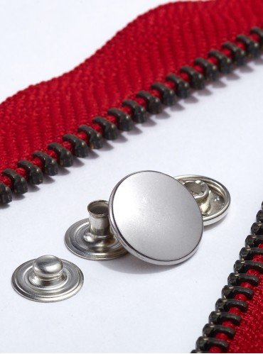 YKK Кнопки Металеві Альфа DUS4 |Колір: Нікель|15мм