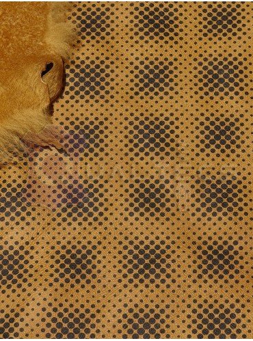 Tanned material fur for sheepskin coats Merino Sheepskin | Color: Yellow Dots Tanned material fur for sheepskin coats Merino Sheepskin | Color: Yellow Dots