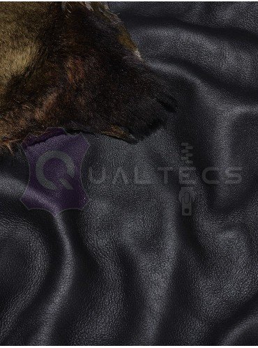 Tanned material fur for sheepskin coats Merino Sheepskin | Color: Black | Fur: Montana Tanned material fur for sheepskin coats Merino Sheepskin | Color: Black | Fur: Montana
