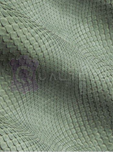 натуральна шкіра пітона Nubuck | Колір: Зелений натуральна шкіра пітона Nubuck | Колір: Зелений