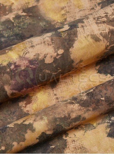 замш одежний на овчині фантазія світлий