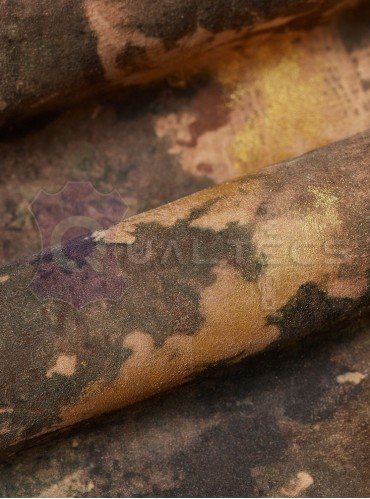 замш одежний на овчині фантазія світлий