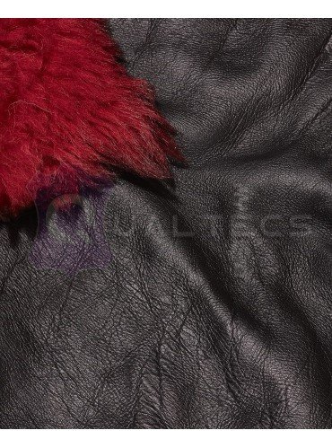 Хутро для дублянок Тоскана Prada | Колір: Чорний | Колір хутра: Червоний Хутро для дублянок Тоскана Prada | Колір: Чорний | Колір хутра: Червоний