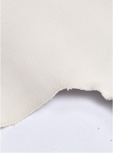 Leather lambskin vegetable tanned | Color: White | Thickness: 0.5 - 0.6 mm