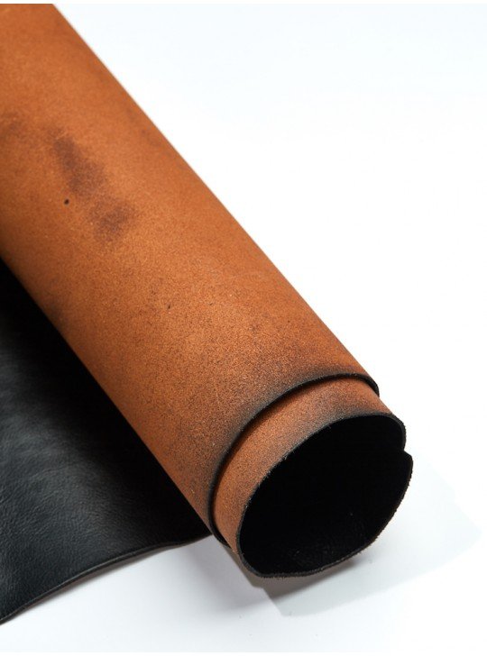 The vegetable leather | Color: cognac | Thickness: 4 - 4.5 mm