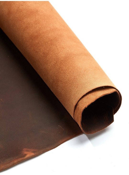 The vegetable leather | Color: cognac | Thickness: 4 - 4.5 mm