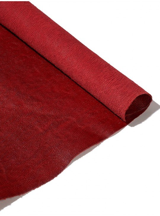 The vegetable leather | Color: red | Thickness: 1.4-1.6 mm The vegetable leather | Color: red | Thickness: 1.4-1.6 mm