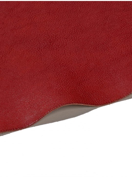 The vegetable leather | Color: red| Thickness:  2 mm