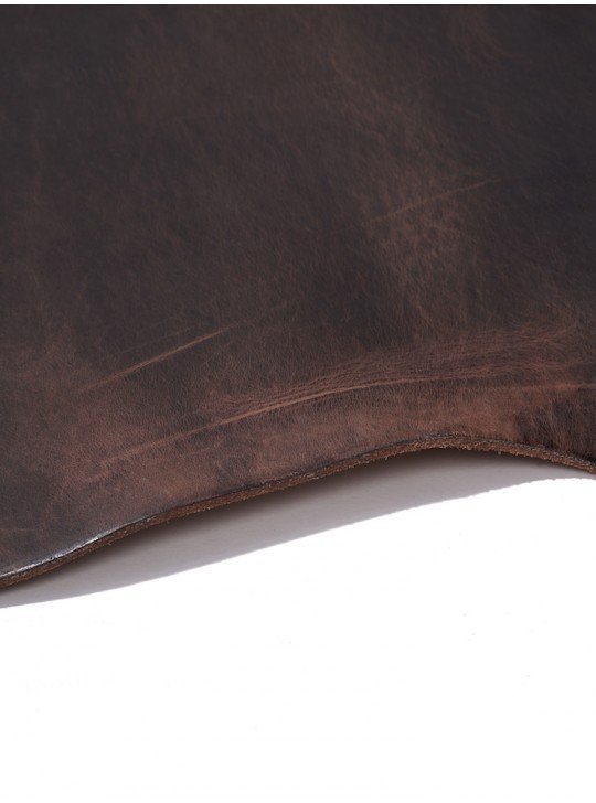 The vegetable leather | Color: brown | Thickness: 3.5-3.8 mm The vegetable leather | Color: brown | Thickness: 3.5-3.8 mm