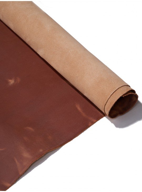 The vegetable leather | Color: cognac | Thickness: 1.4-1.6  mm